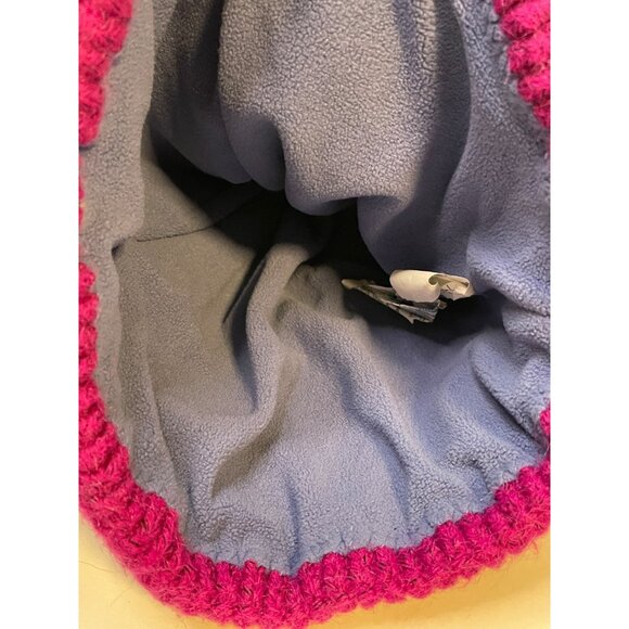 Columbia Sports beanie hat cap youth one size 9" knit pom pom purple - Picture 3 of 11